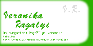 veronika ragalyi business card